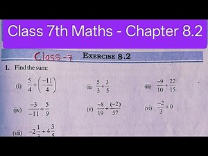 Class 7th maths । Exercise 8.2। Chapter 8 । NCERT । Solution। cbse board । Rational numbers। #ncert