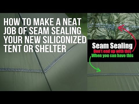 How To Seam Seal Siliconised Fabric Using Silnet