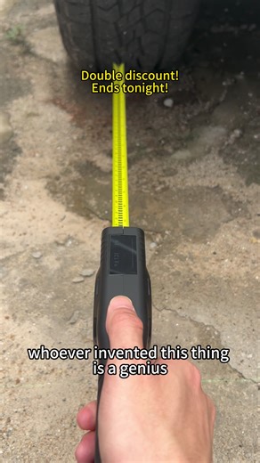 Should’ve bought this sooner—life saver for measuring everything.#tools #diy #lasertapemeasure #digitaltapemeasure