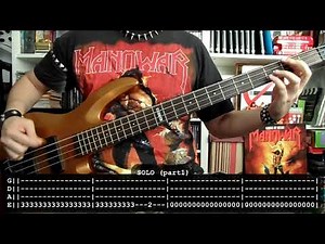 MANOWAR - Kingdom come (bass cover w/ Tabs)