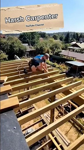 Roof Beam Installation for a Deck Attached to a House 🔨 Framing a Covered Patio Step-by-Step