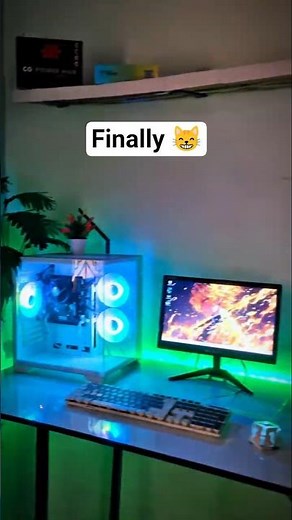 finally purchased a new table.🔥 And Build New Gaming Setup #shortsvideo