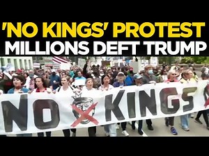 No King Protest Footage LIVE | Nationwide Unrest on ‘No Kings Day’ | US News Live