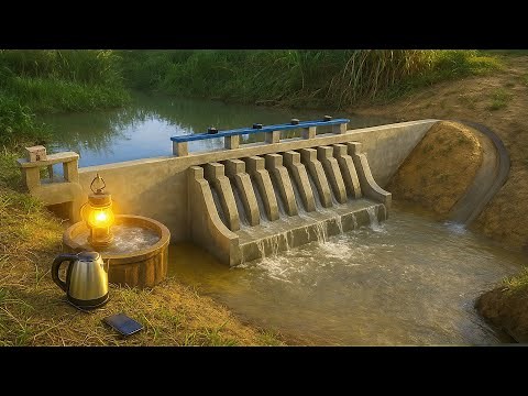 Turning a Small Stream Into 220V Power! My Full Homemade Hydropower Build