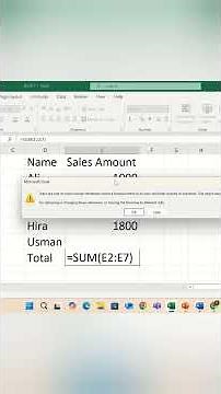 Circular Reference error in MS Excel!!#excel #tipsntricks