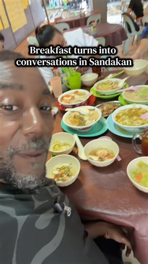 Terry Pernell on Instagram: "Breakfast at Restoran Mei Mei and the table just kept growing. Local dishes, hellos from strangers, and learning what people here eat in the morning. Nothing planned. Just makan and conversation. #Sandakan #SandakanBreakfast #SabahFood #restoranmeimei #TravelWithTerryP ADVENTURE LODGE"