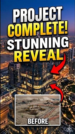 Skyscraper Construction Timelapse | #fypシ #satisfying #beforeafter #skyscraper #timelapse #shorts