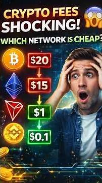 Crypto Transaction Fees Explained 🔥 Which Network is Cheapest? (ERC20 vs TRC20 vs BEP20) #crypto