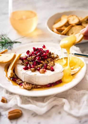 3 Minute Melty Festive Brie (Baked Brie)