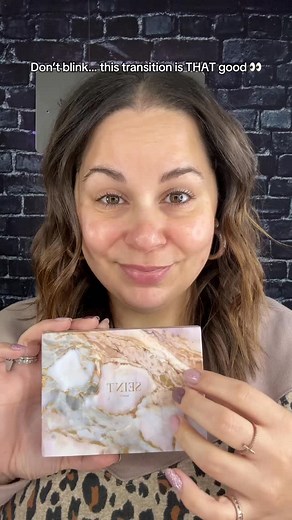 Before ➡️ After — BAM!! 💥 My SEINT one compact never disappoints. Everything I need in one place, and that blend? Flawless every time. #seintmakeup #makeuptransition #beforeandafter | Kristian Carlino-Sylve