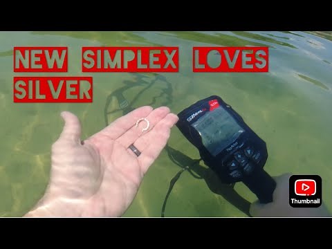 Simplex Ultra finds the Silver UNDERWATER metal detecting