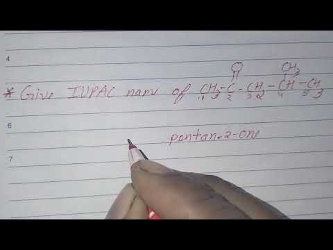 Give IUPAC name of CH3-(C=O)-CH2-CH-(CH3)2. #iupac #structure #iupacname #chemistry #organicchemistr