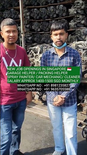 Garage Helper/ Packing Helper Job in Singapore 🇸🇬