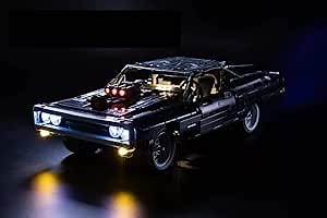 Brick Loot Deluxe LED Light Kit for Your Lego Technic Dom’s Dodge Charger Set 42111 (Note: The Model is NOT Included)