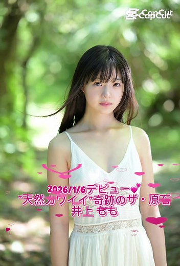 井上 もも 20歳 🎊🎉2026/1/6 デビュー👏✨ #井上もも #おすすめ #可愛い #美女 #新人