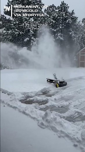 Robot Snowblower Helps Out After Colorado Snow
