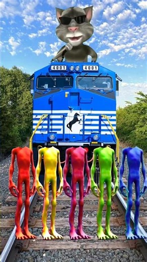 equal dame tu coista 5 defferent colour alien dance Vs monster Pac-Man & train driver tom...