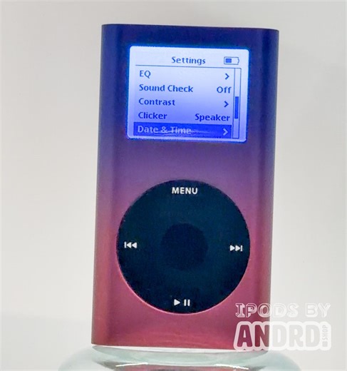 Custom Purple-pink Fade Ipod Mini • 128-512GB • Taptic • Backlight Mod • Clickwheel Mod • New Anodized Shell - Etsy