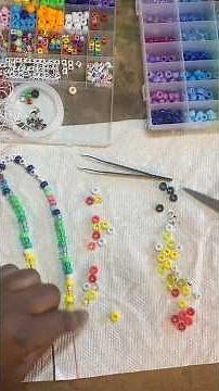 First Time Making a Personalized BEADED NECKLACE! DIY Pony Beads