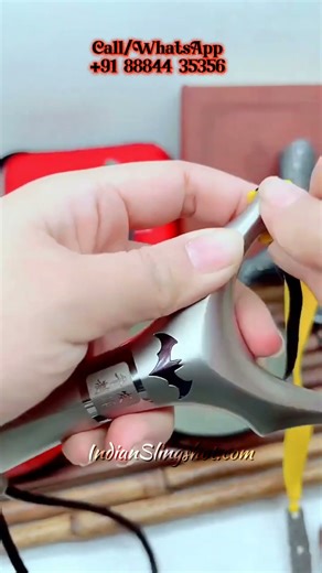 Premium Metal Slingshot Frame Close-Up | Smooth Band Fit & Solid Grip 🔥