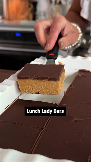 3.7M views · 68K reactions | If @nicolemcmom says they're better than a Reese's Cup, you have to make 'em! 樂 Get the full recipe for Lunch Lady Bars in the comments below. | Allrecipes | Facebook