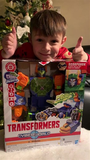 We were lucky to get the opportunity to try the Transformers Cyberworld Scorponok Strike Battle Set from Influenster in exchange for my honest review. First thing that surprised me is the size of this toy and the fact that it can be transformed from a huge toy robot into a large scorpion play set. It lights up and makes sounds when you press on the head. My son absolutely loves this and is constantly pressing it to hear all the sounds and also when playing with the toy pressing for the sound eff