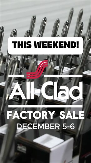 Because what’s better than up to 70% off on all your fave cookware? 🍳 The ever-popular All-Clad Winter Factory Sale is THIS WEEKEND (Dec. 5-6) at the Washington County Fairgrounds! You’re not going to want to miss this chance to snag some serious deals on everything on your All-Clad wishlist this year. ⏰ HOURS ⏰ Friday, December 5: 9 a.m. - 5 p.m. Saturday, December 6: 9 a.m. - 3 p.m. For more information, visit our page on the sale at GOWASHCO.COM. See you there! 🥘 | Visit Washington County P