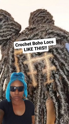 Shantes Epilation | Wig Educator | Crochet Boho Locs using this latch hook method! Visit @shantesepilation for more DIY crochet braid tutorials. Thanks 😀 #bohostyle #boholocs... | Instagram