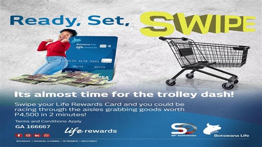 We’re LIVE! Join us as our winners sprint through the aisles for their 2-minute Trolley Dash worth P4,500! This is what swiping your LifeRewards Card can do. Watch the excitement, cheer them on, and keep swiping, you could be next! Ts and Cs apply | GA 166667 | Competition ends April 30th, 2026 #BotswanaLife #LifeRewards | Botswana Life