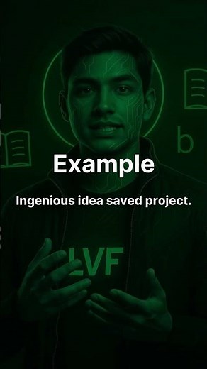 INGENIOUS Meaning Explained in 20 Seconds | LVF | Learn Vocabulary Free