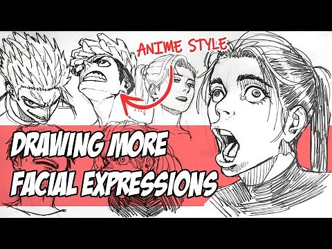 Drawing MORE Anime FACIAL Expressions - Draw With Me