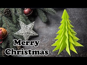 CHRISTMAS ORIGAMI TREE | How to Make a Paper Christmas Tree | Christmas Decor Crafts