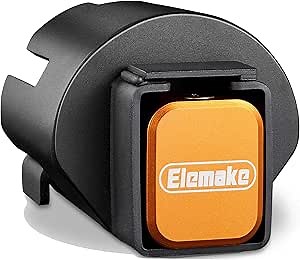 Elemake Trailer Lock - Trailer Coupler Lock Heavy Duty Fits 2 5/16in Couplers, Anti Theft Trailer Hitch Lock, 5/16'' Thick Solid Steel, Anti-pry Brass Lock Core, Secure for Your Boat, Rvs, Trailer
