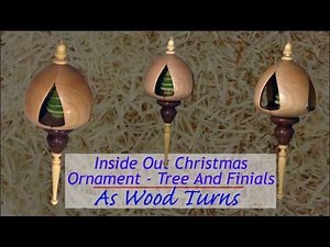 Inside Out Christmas Ornament - Tree and Finials