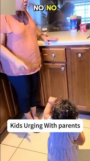 Funny babies argue with parents. 😂😭