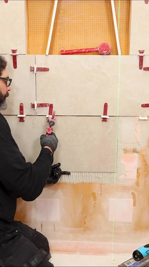 Tile Shower Wall Tips: 12x24 Porcelain with T-Lock Clips