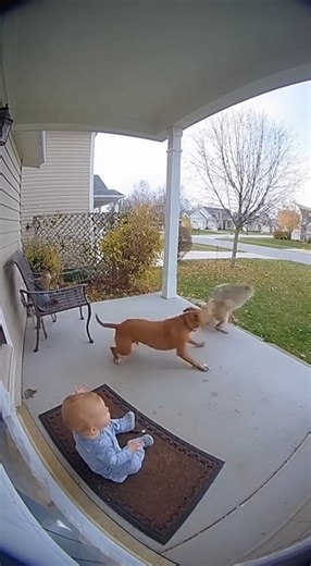 Dog Becomes a Hero After Saving Baby from Coyote Attack 🐕❤️ #viralvideo #trendingreel #fyp #explorepage #reelsoftheday #viralreel #mustwatch #wowmoment #trendingnow #crazyvideo | Tiny Treasures