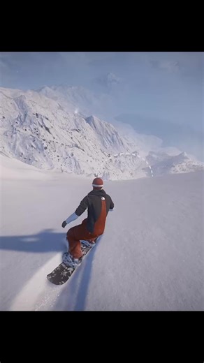 Relaxing Snowboarding Gameplay on Steep