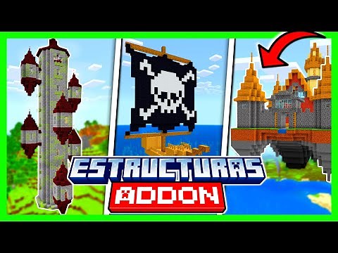✅ NEW STRUCTURES in MCPE 1.21.X!! | ADDONS STRUCTURES BEDROCK | Ruins Addon
