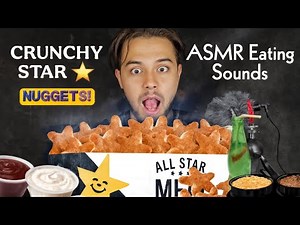 Relaxing Crunch ⭐ Chicken Star Nuggets ASMR | No Talking 🍗😴