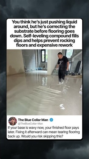 THIS SELF LEVELING FLOOR FIX CAN SAVE AN EXPENSIVE