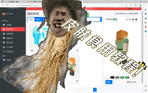 java版我的世界皮肤！ 皮肤！ 皮肤！食用教程！