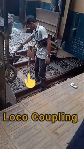 LOCOMOTIVE COUPLING IN ACTION! | How Two Locomotives Connect #shorts #trainvedio #shortwheeltrack