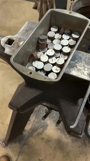 Just crafted a batch of custom coins using a spring swage and a 2-sided S7 dies. Stoked it turned out better than expected! The design may be simple, but it nailed the fine details. Next up, trying this with a more intricate original. #javosironworks #blacksmith #tools #steel #handmade #coin #workshop #forged | Javos Ironworks