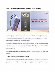 Dog Bite Prevention Tips: Stay Safe with Expert Advice - SlideServe