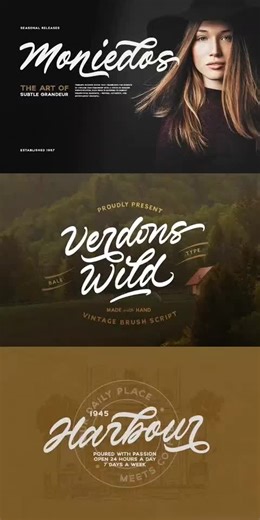 Verdons Wild is a vintage brush script with bunch of alternates and ligatures. You can use this font for any occasion such as logotype, branding, quotes, wedding, or any project with outdoor and adventure theme. With the alternates, you can create even more stunning design and project. This font also support multi language. • #vintage #modernfonts #handlettering #retro #fypシ