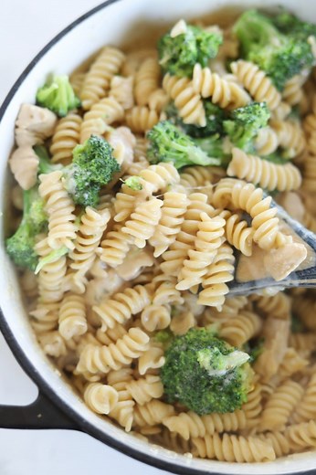 One Pot Chicken and Broccoli Rotini | Food Dolls