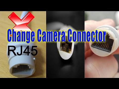 CCTV Camera LAN port Repair/ CCTV RJ 45 Connector/How to re-wire a broken Hikvision cable (RJ45)