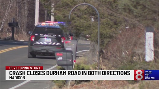 Crash closes Durham Road in both directions in Madison