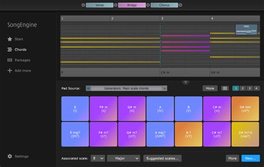 SongEngine by FeelYourSound - MIDI Generator Plugin VST VST3 Audio Unit